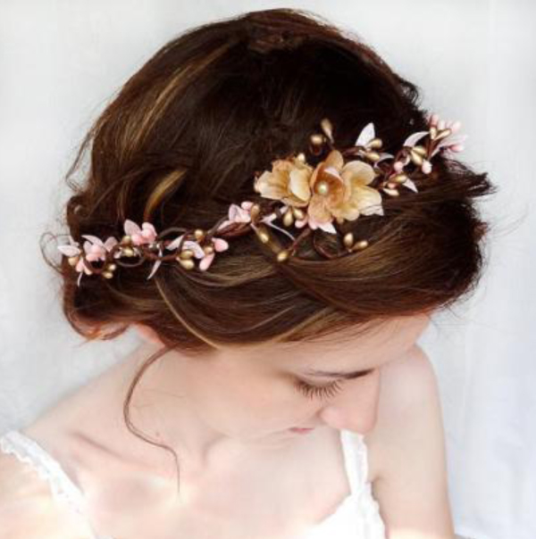 couronne de fleurs pour mariage