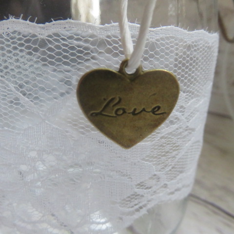 charms cœur vintage pour mariage